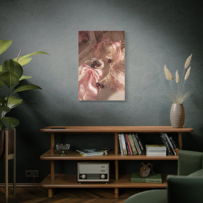 Coquette Satin Bow Still Life Wall Art & Canvas Print