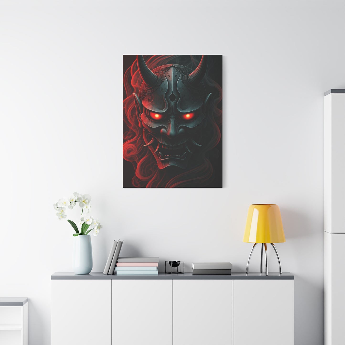 Dark Oni Mask Wall Art & Canvas Prints