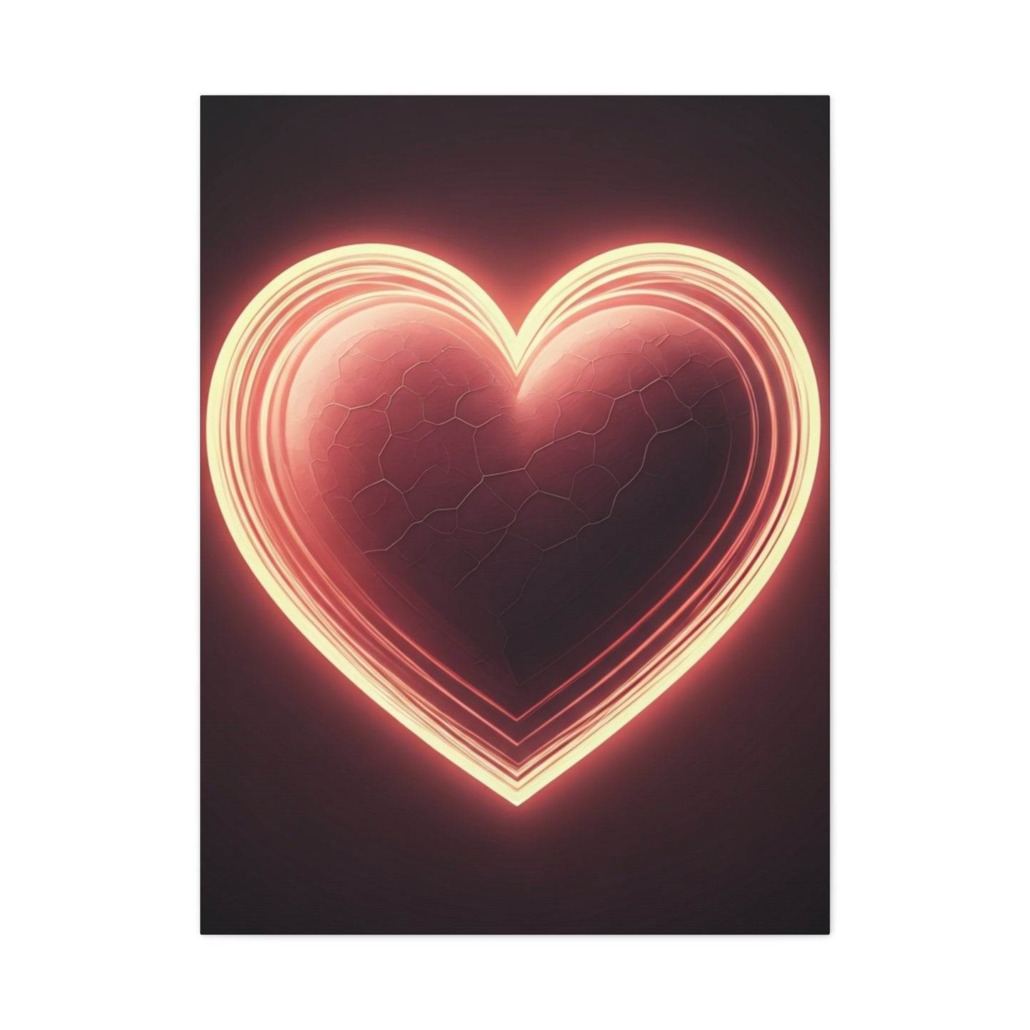 Glowing Heart Aura Wall Art & Canvas Prints
