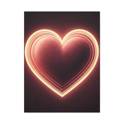 Glowing Heart Aura Wall Art & Canvas Prints