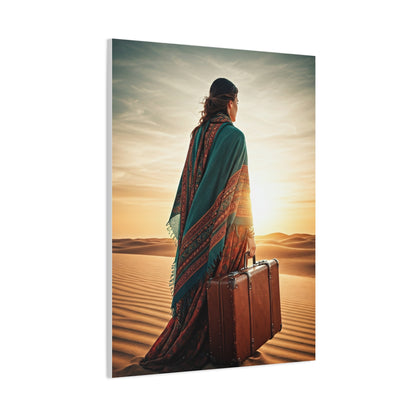 Desert Journey at Golden Hour – Wall Art & Canvas Prints