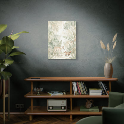 Soft Jungle Nursery Wildlife Tropical Wall Art & Canvas Print