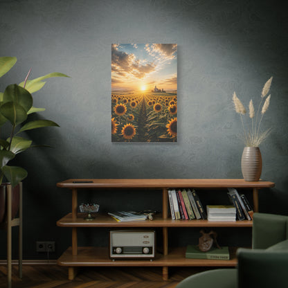 Sunflower Field Horizon Spiritual Landscape Wall Art & Canvas Print