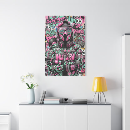 Pop Graffiti Music Icon Wall Art & Canvas Print
