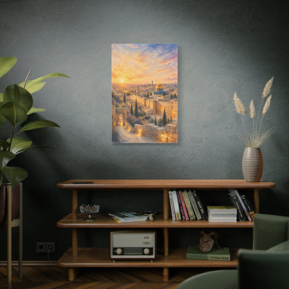 Jerusalem Golden Sunset Wall Art & Canvas Print