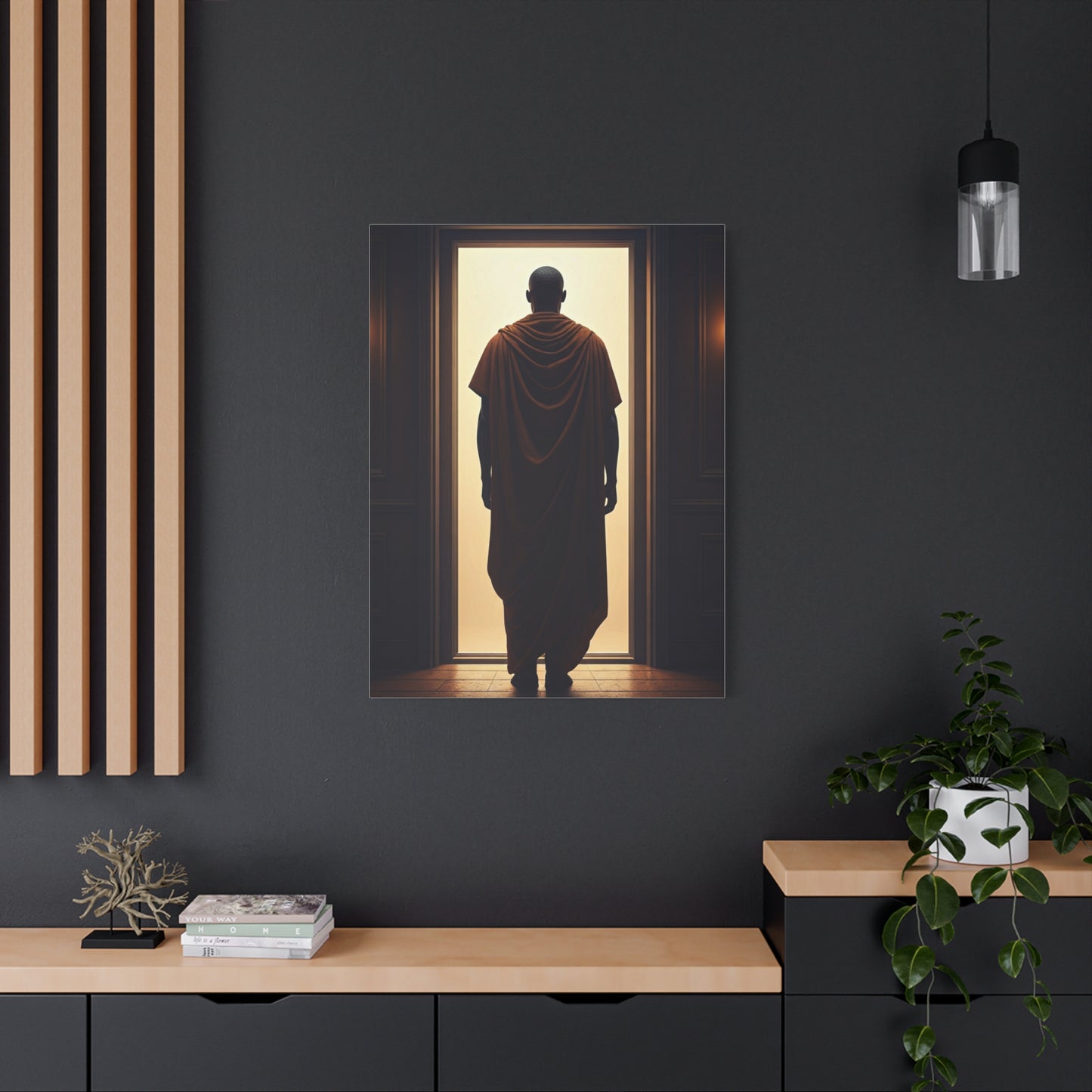 Threshold of Light Minimalist Figure Wall Art & Canvas Prints