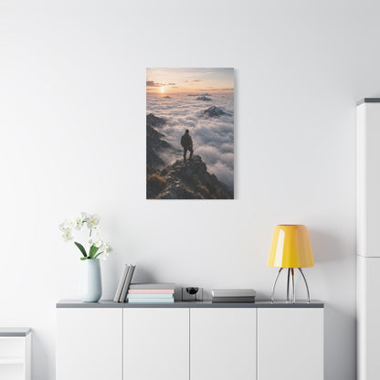 Sunrise Summit Cloud Inversion Wall Art & Canvas Print