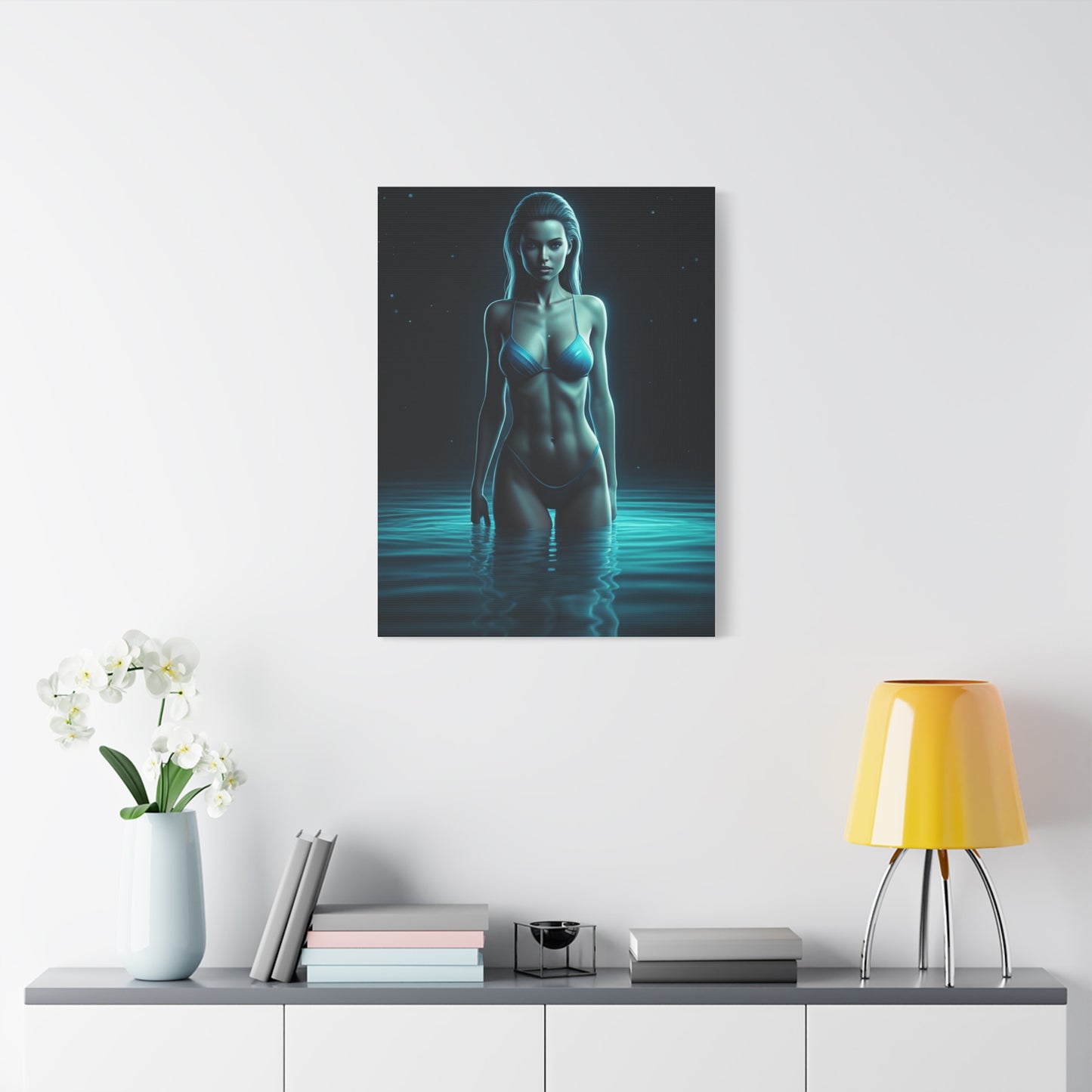 Blue Water Muse Portrait Wall Art & Canvas Prints