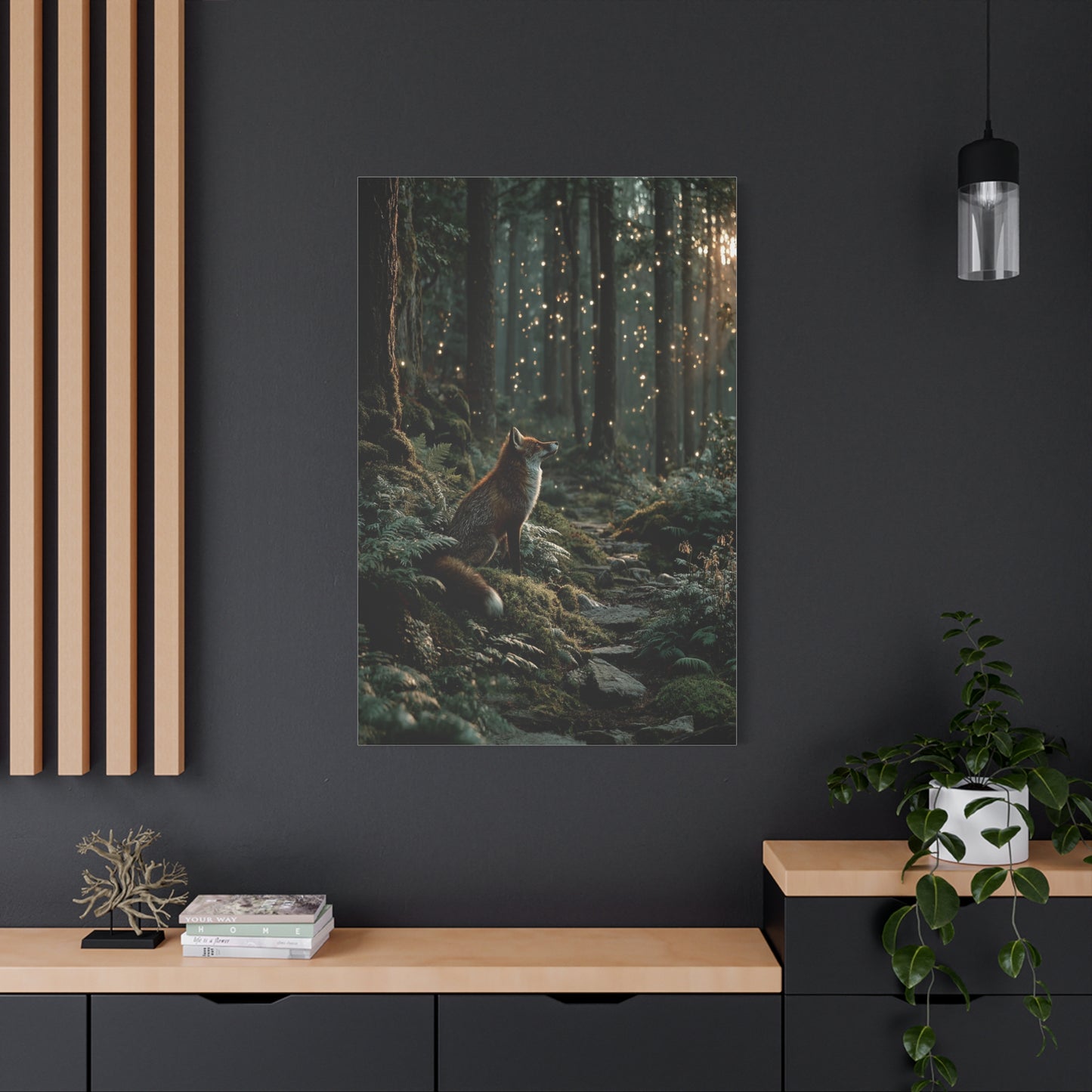Enchanted Forest Fox Wall Art & Canvas Print