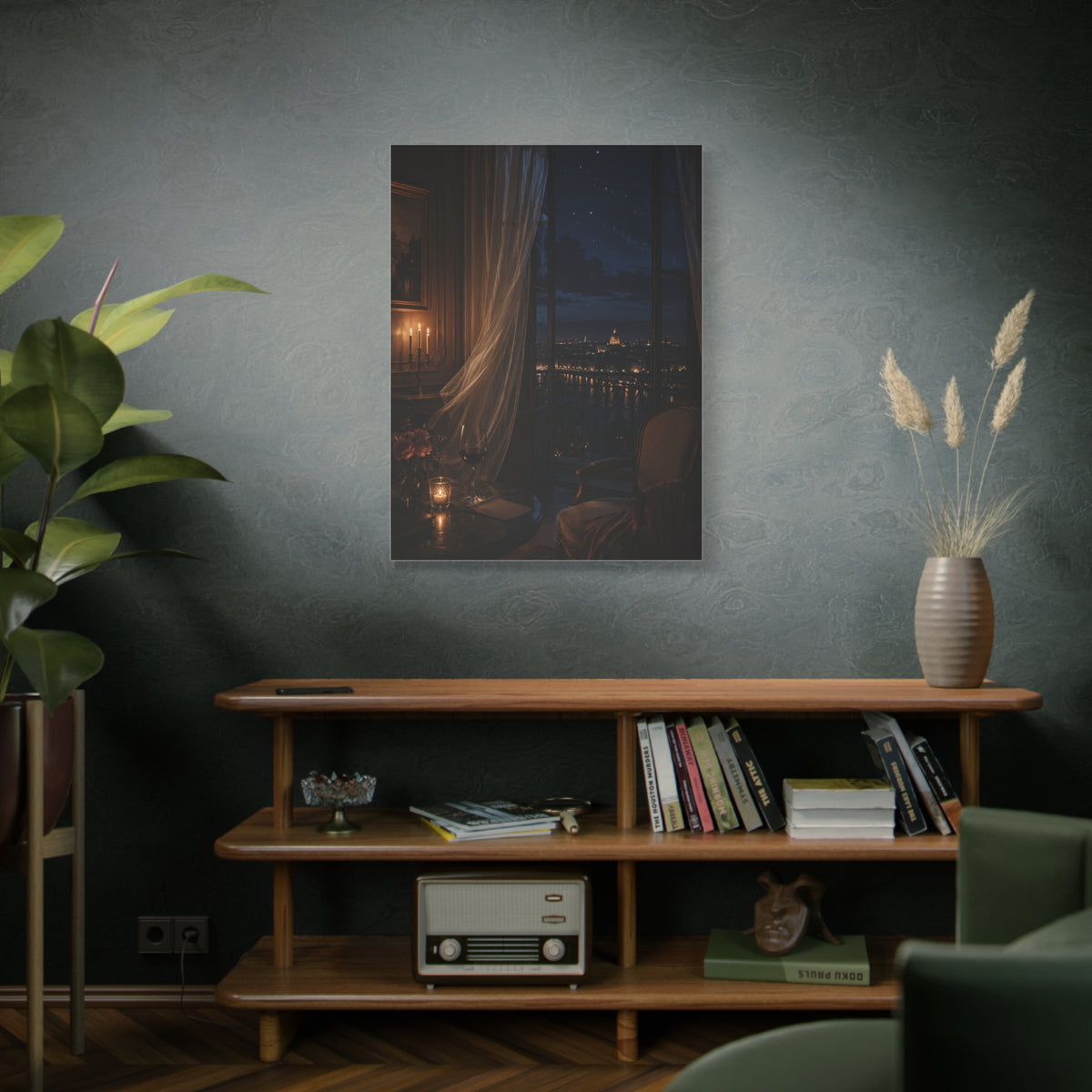 Candlelit Paris Night Romance Wall Art & Canvas Print