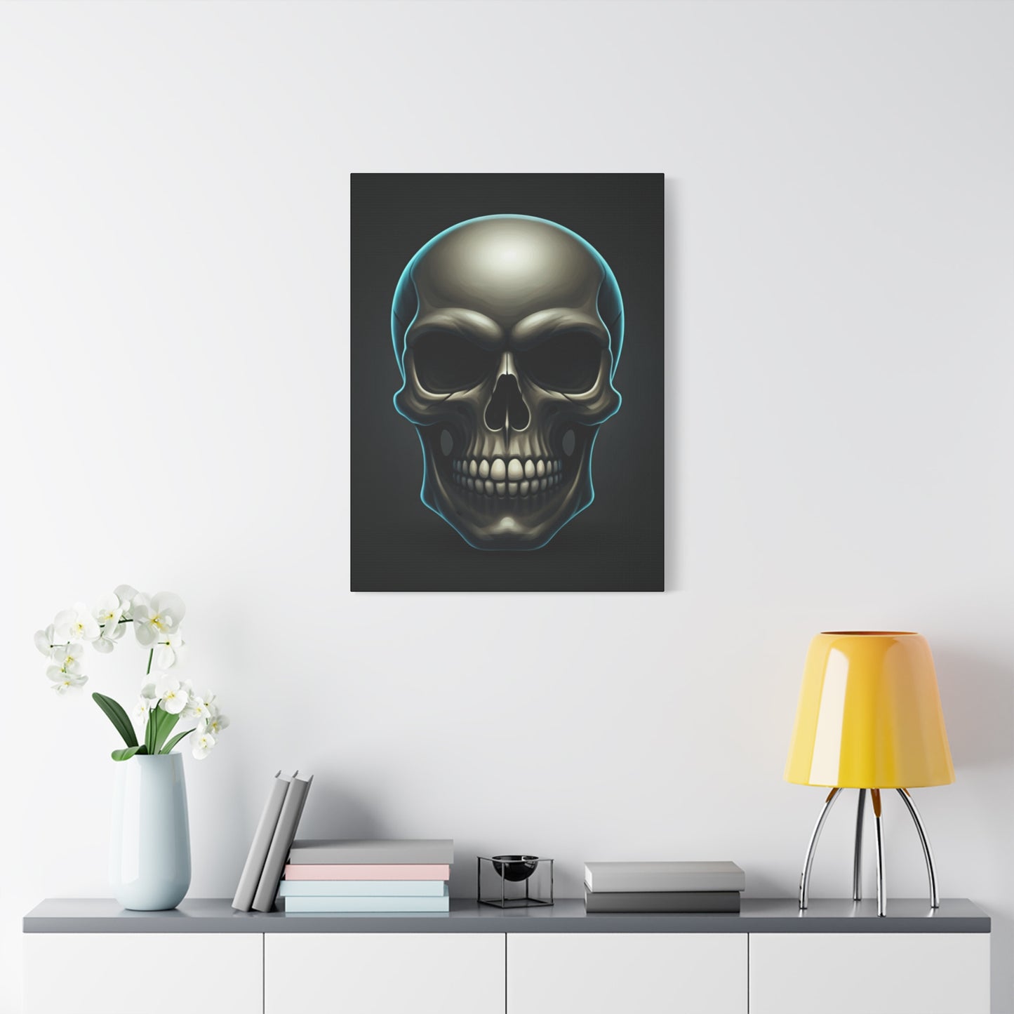 Neon Skull Dominion Wall Art & Canvas Print
