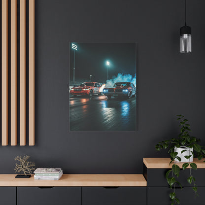 Mercury Marauder vs Pontiac Catalina Super Duty Night Launch Wall Art & Canvas Prints