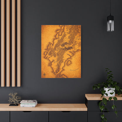 Old Europe Map Illustration Wall Art & Canvas Prints