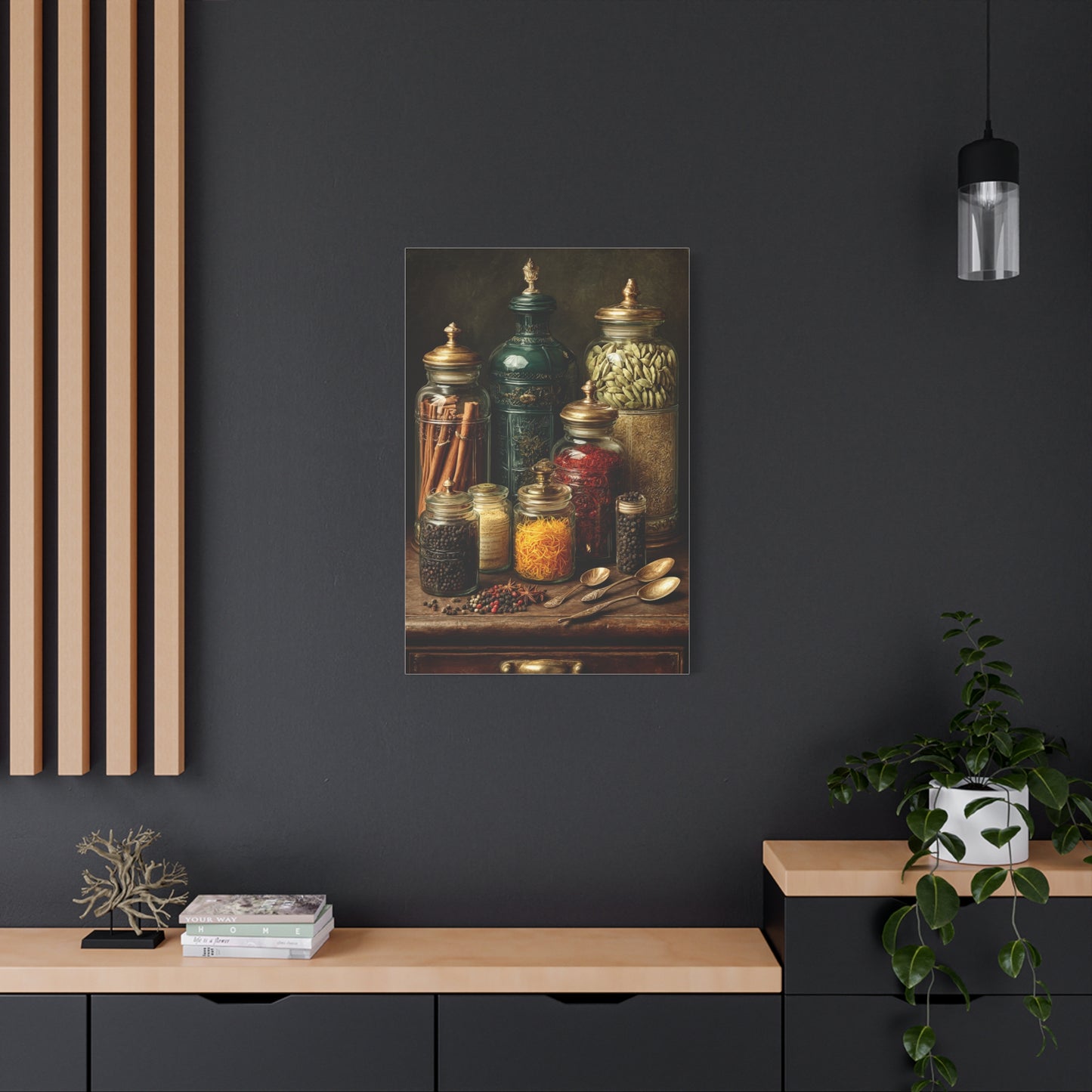 Premium Spice Jars Still Life Wall Art & Canvas Print