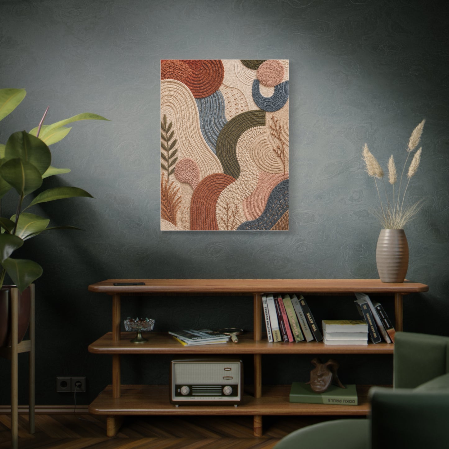 Tufted Textile Organic Abstract Wall Art & Canvas Print