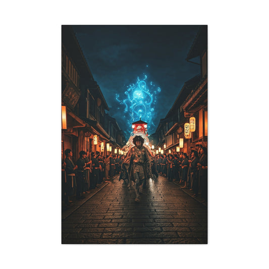 Spirit Procession of the Blue Flame Wall Art & Canvas Prints
