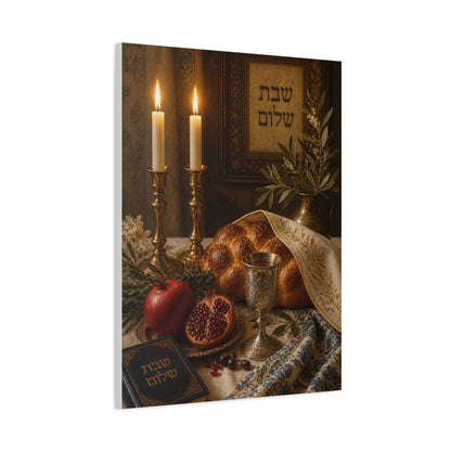 Shabbat Blessing Sacred Table Wall Art & Canvas Print