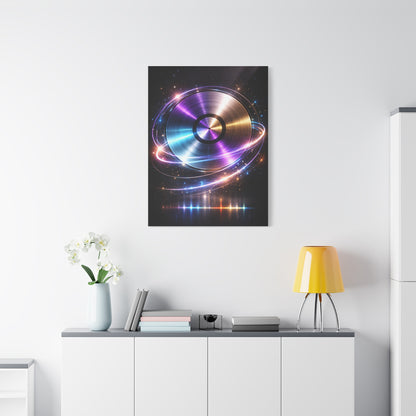 Cosmic Vinyl Orbit Wall Art & Canvas Print