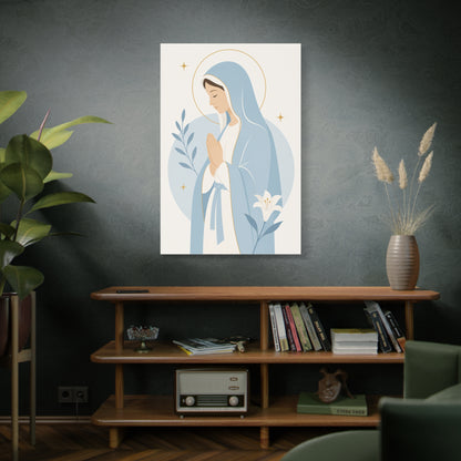 Minimalist Modern Mary Wall Art & Canvas Print