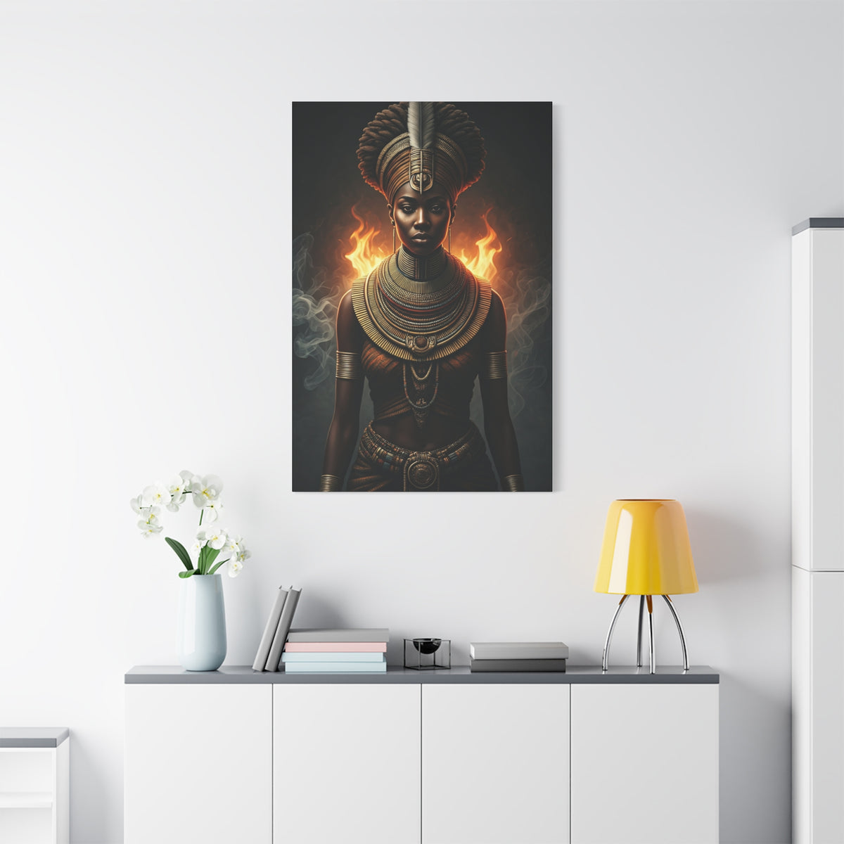 Fire Crown Priestess Wall Art & Canvas Prints