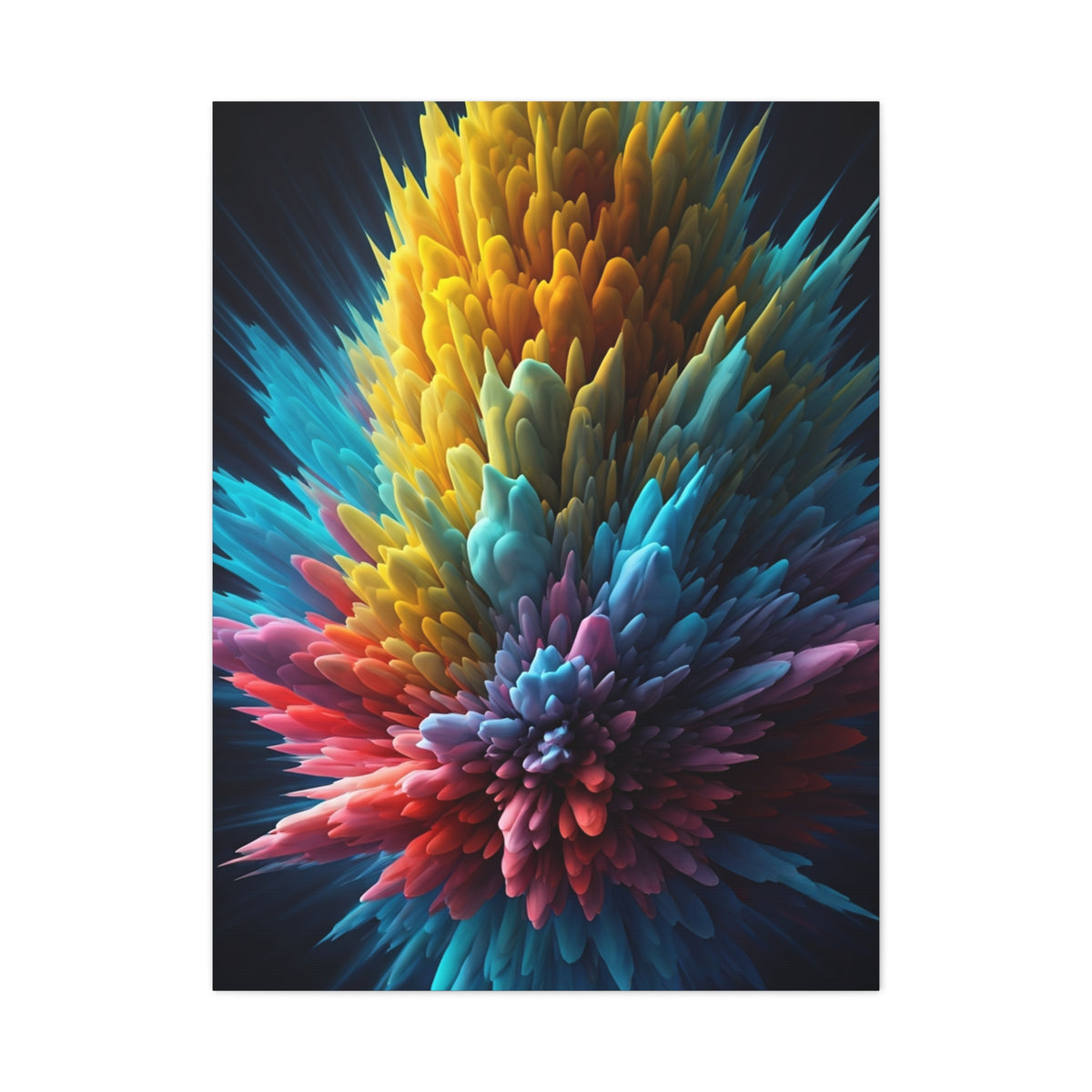 Vibrant Energy Bloom Abstract Wall Art & Canvas Prints