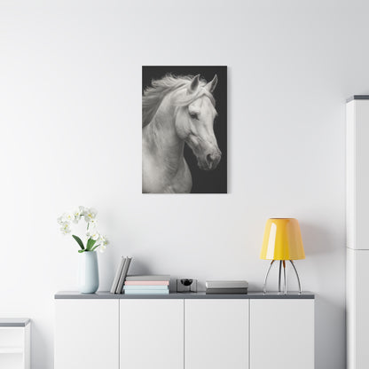 White Horse Fine Art Portrait Wall Art & Canvas Print