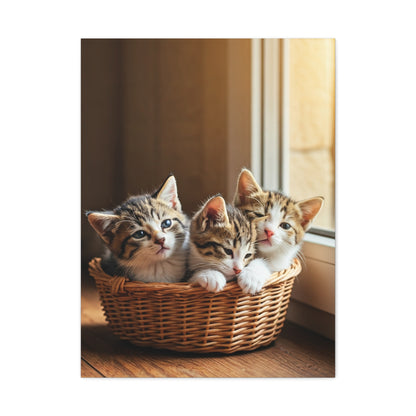 Basket of Kittens Wall Art & Canvas Prints