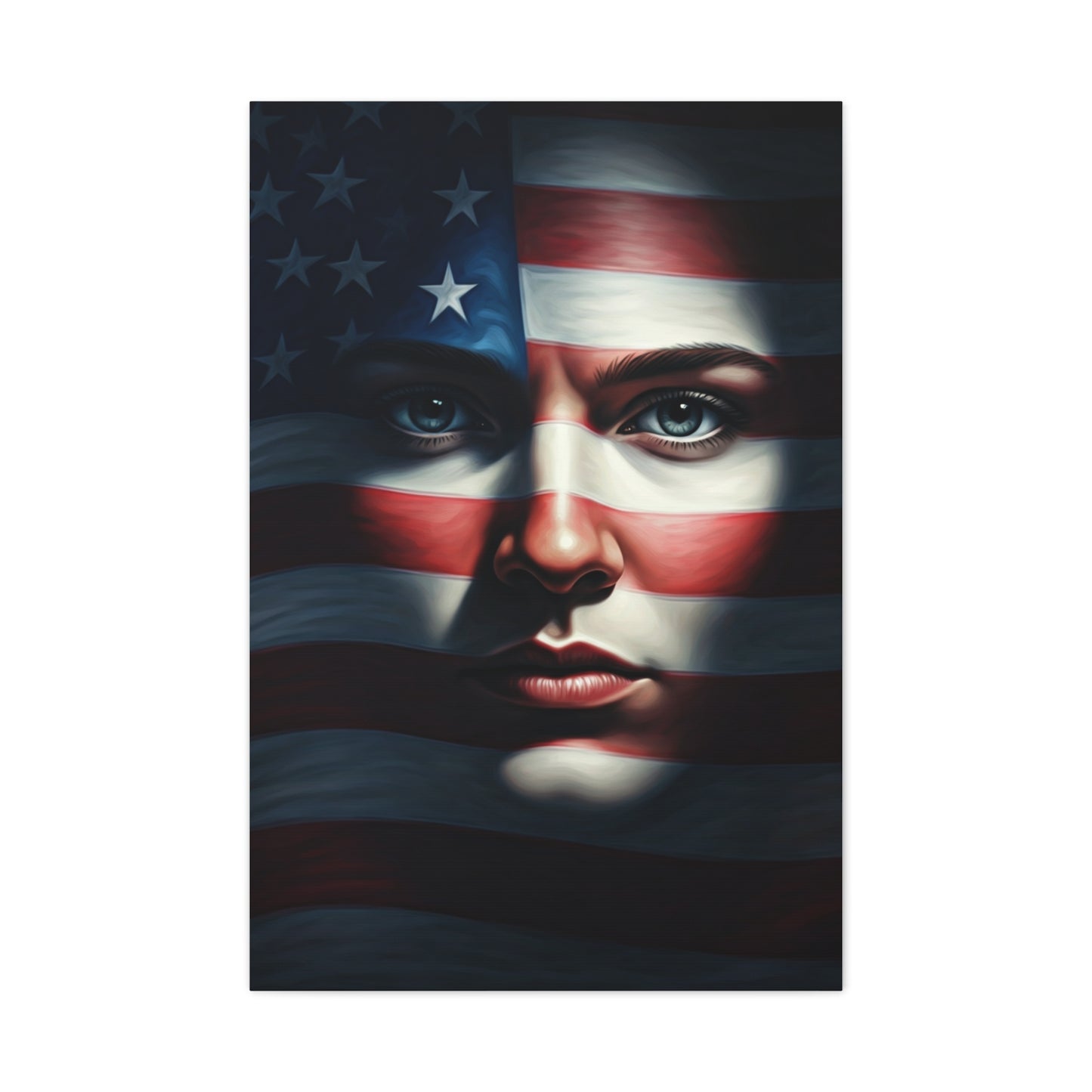 Stars and Stripes Face of Freedom Wall Art & Canvas Prints