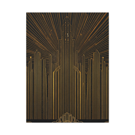 Radiant Art Deco Skyline Wall Art & Canvas Prints