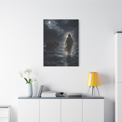 Jesus Walking on Water Scripture Wall Art & Canvas Print