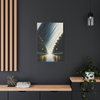Tree-Lined Light Path Landscape Wall Art & Canvas Prints