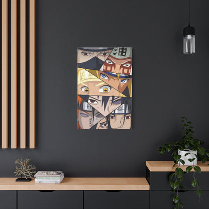 Naruto Epic Shinobi Eyes Collage Poster Wall Art & Canvas Print