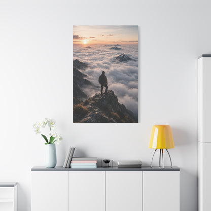 Sunrise Summit Cloud Inversion Wall Art & Canvas Print