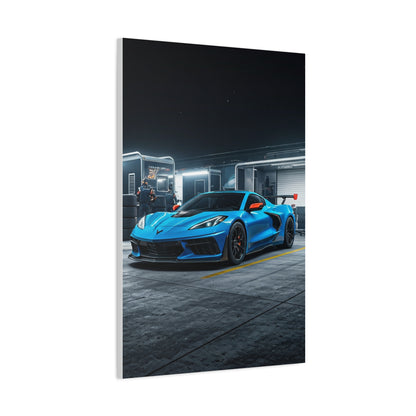 Chevrolet Corvette C8 Z06 Paddock Night Scene Wall Art & Canvas Prints