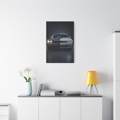 Dodge Challenger Heritage Split 1970 vs Modern SRT Wall Art & Canvas Prints