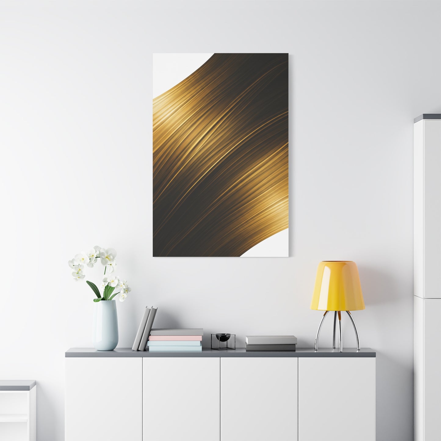 Golden Drift Abstract Wall Art & Canvas Prints
