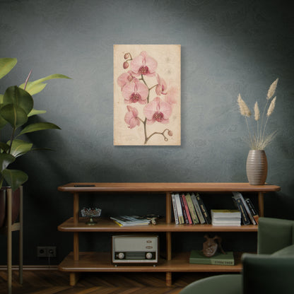 Vintage Orchid Botanical Study Wall Art & Canvas Print