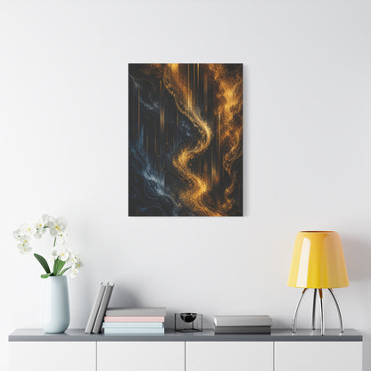 Liquid Gold Abstract Bar Atmosphere Wall Art & Canvas Print