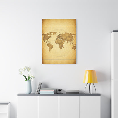 Soft Sepia Classic World Chart Wall Art & Canvas Prints