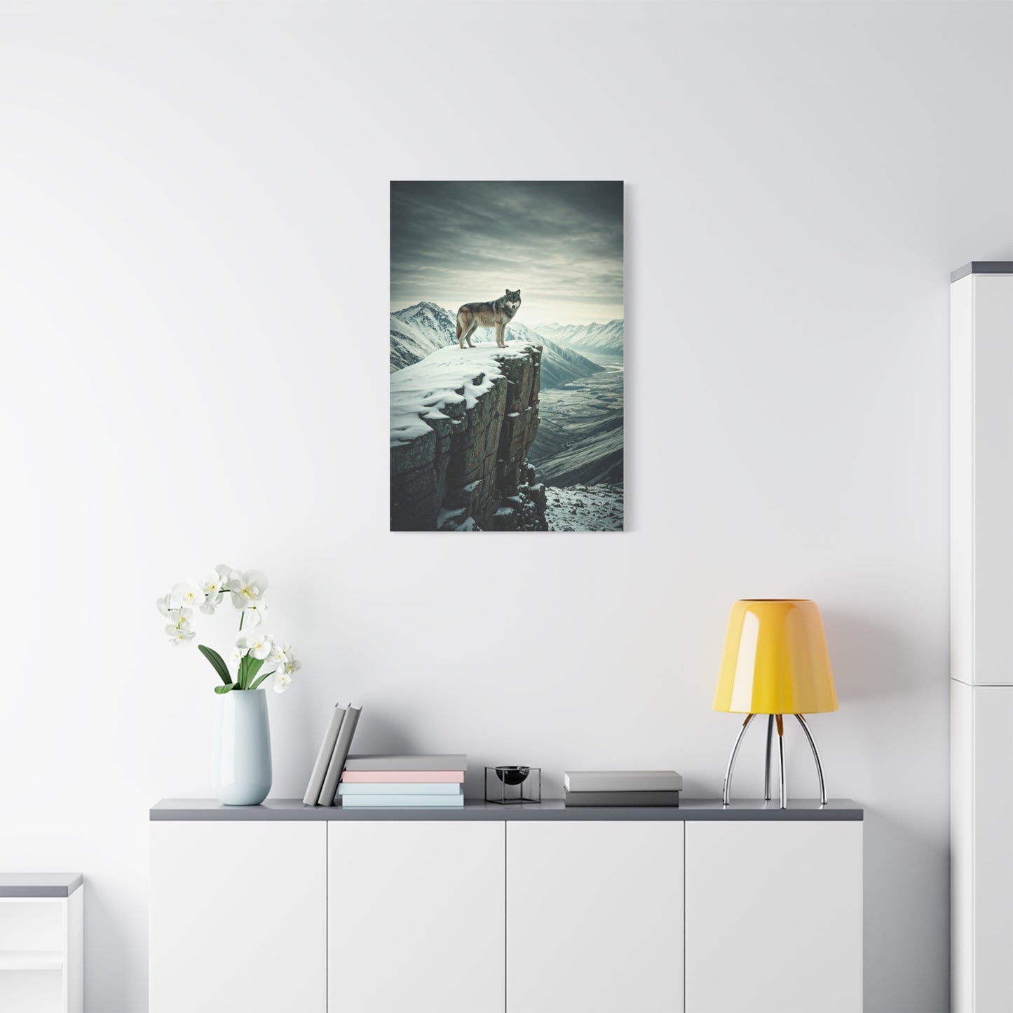 Wolf Above the Mountains wall art & canvas prints