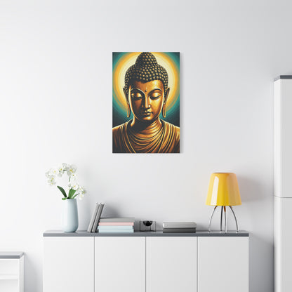 Radiant Serenity Buddha Portrait Wall Art & Canvas Prints