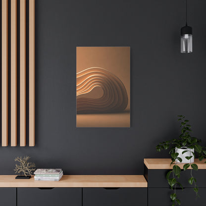 Sculpted Bronze Wave Statement Wall Art & Canvas Prints