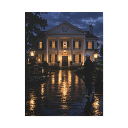 Grand Clubhouse Blue Hour Golf Wall Art & Canvas Print