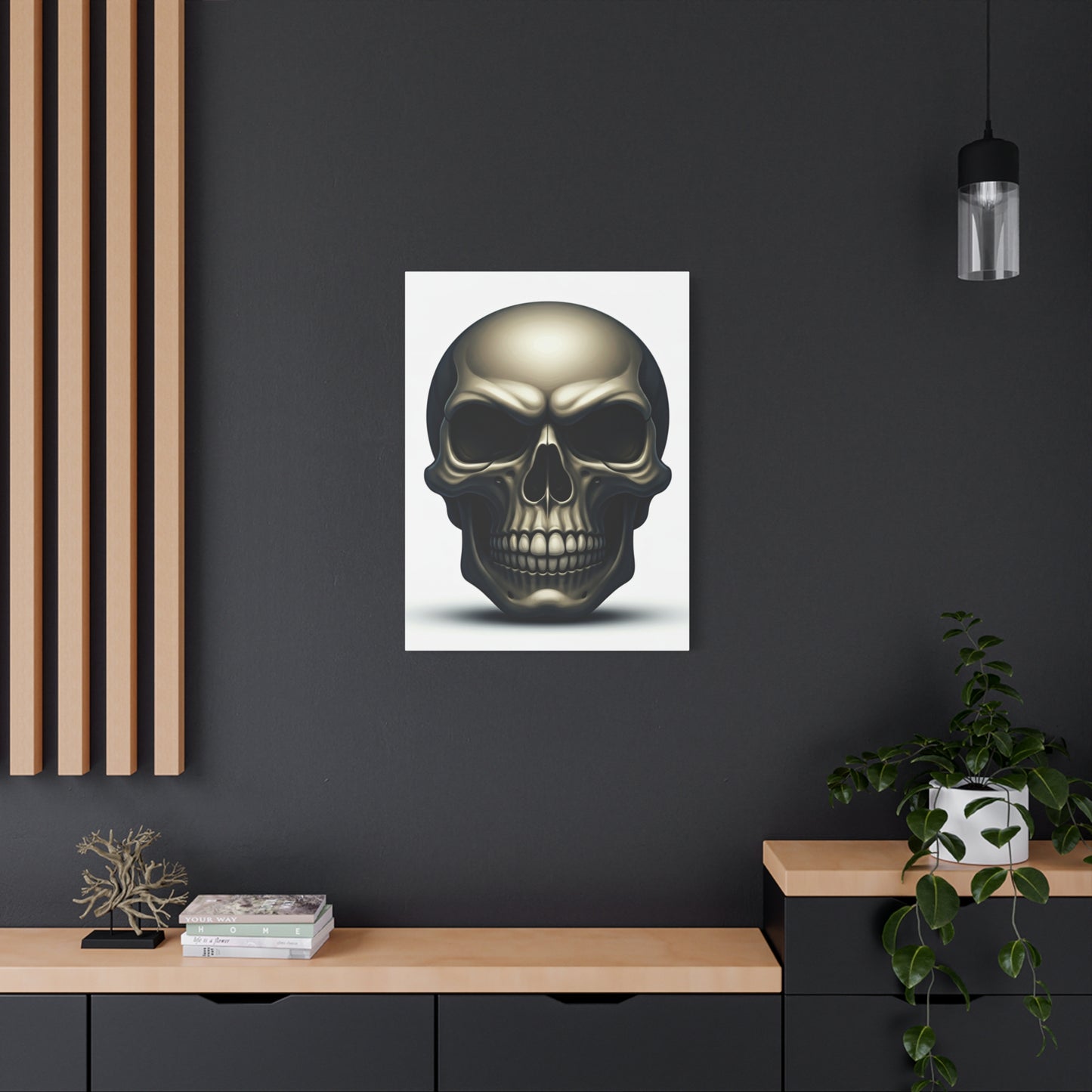 Classic Metallic Skull Wall Art & Canvas Prints