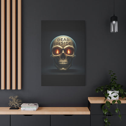 Dead Inside Inferno Skull Wall Art & Canvas Print