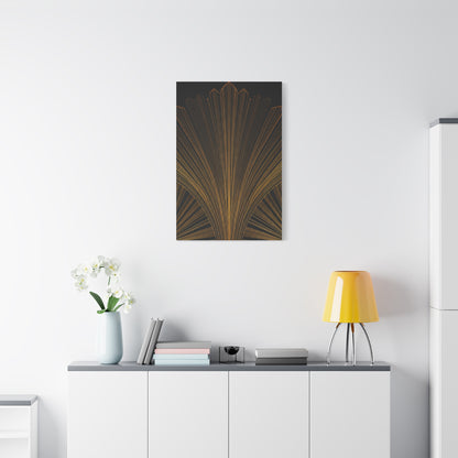 Regal Fan Lines Art Deco Wall Art & Canvas Prints