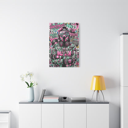 Pop Graffiti Music Icon Wall Art & Canvas Print