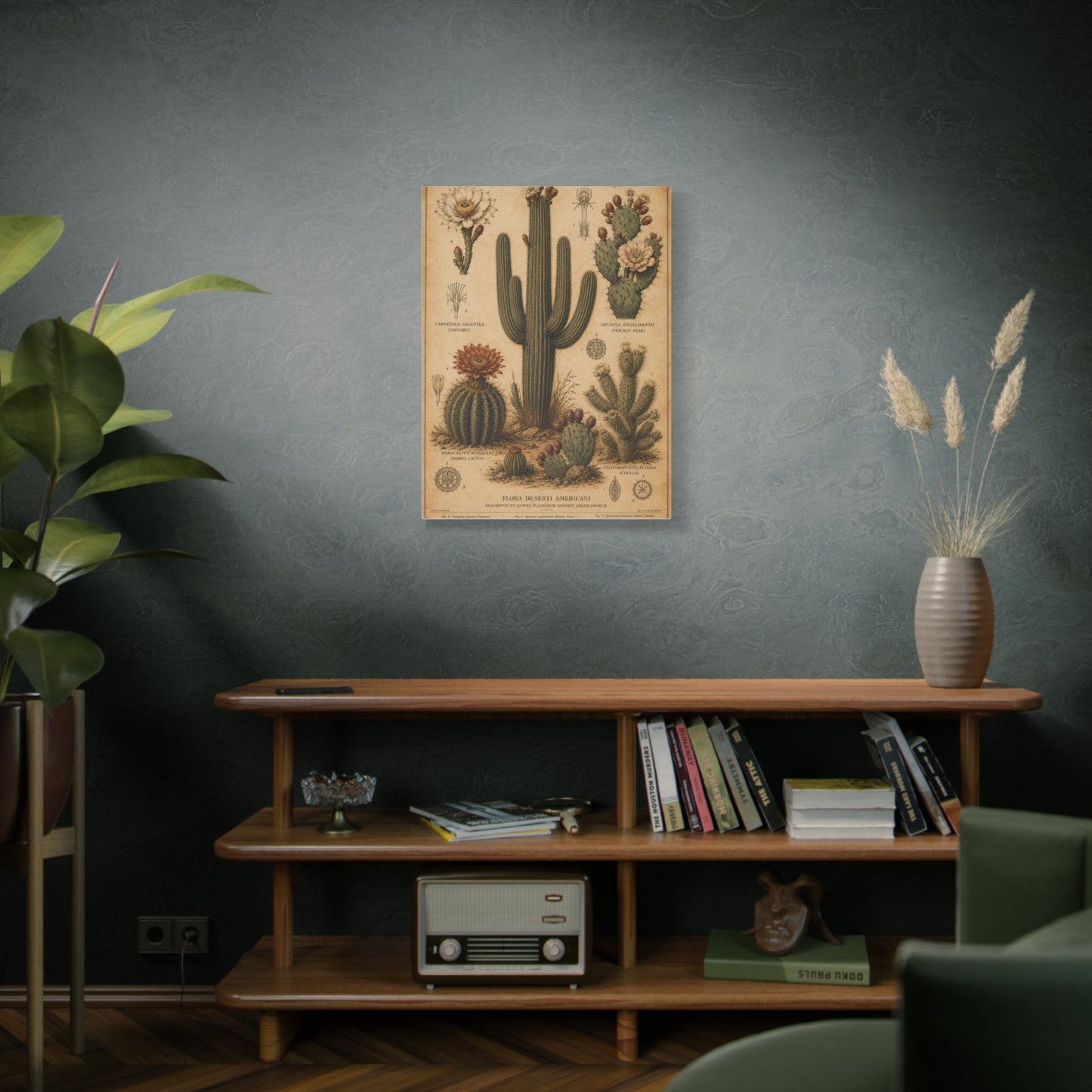 Vintage Desert Botanical Study Southwest Wall Art & Canvas Print