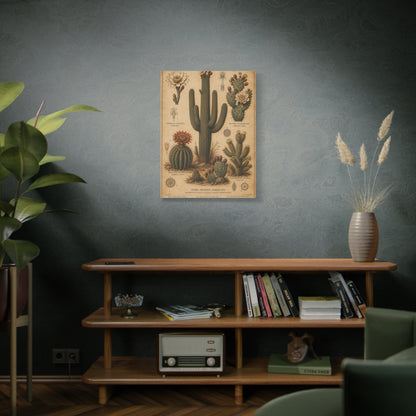 Vintage Desert Botanical Study Southwest Wall Art & Canvas Print