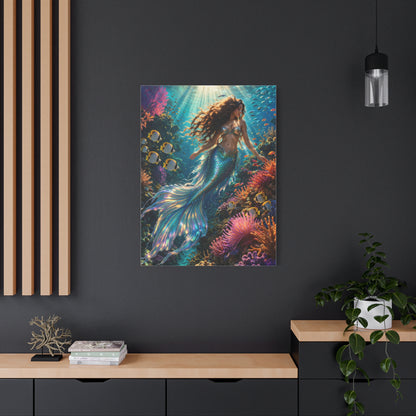 Coral Reef Luminous Mermaid Paradise Wall Art & Canvas Print
